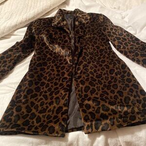 Leopard, mid length trench/blazer